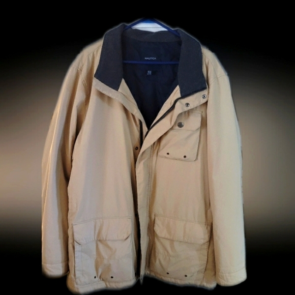 Nautica Sandy Bar Water Resistant Parka Jacket Mens size XXL like new - Picture 5 of 7